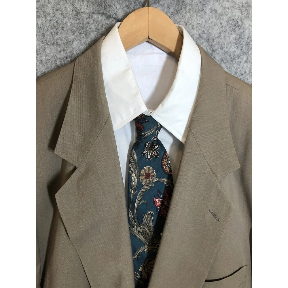 Mappelli de Milano Blazer Mens 50R Brown Suit Jacket Casual Business